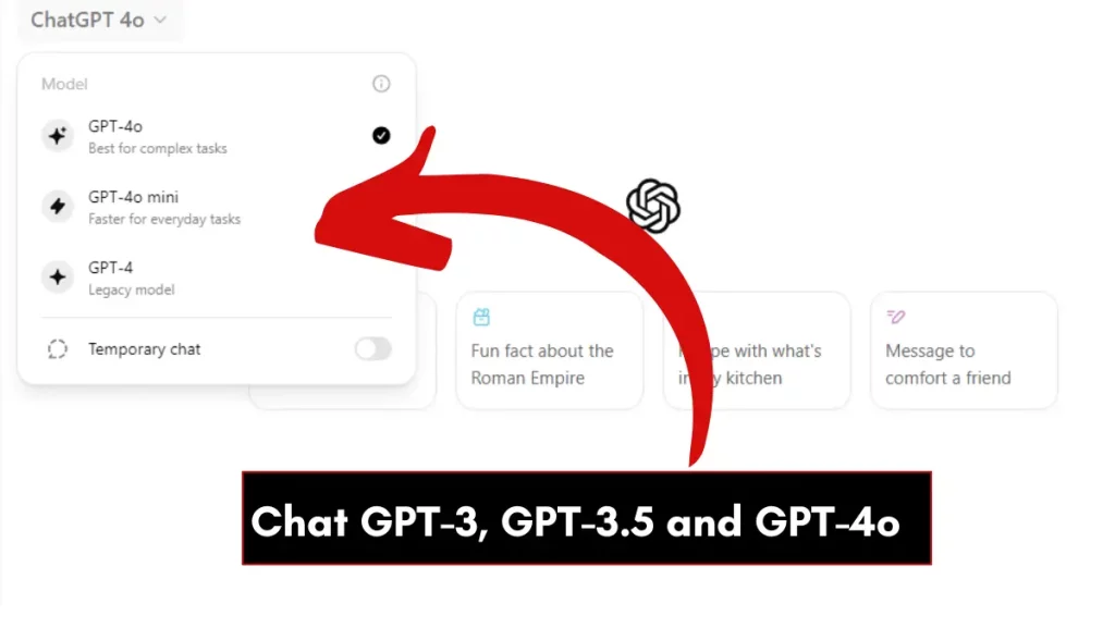 Chat GPT-3, GPT-3.5 and GPT-4c