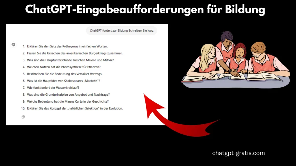 ChatGPT-Eingabeaufforderungen für Bildung